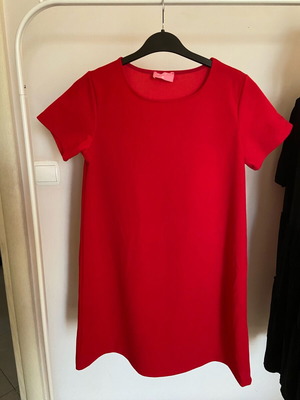 Red dress Pink Woman size medium short like new