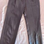 Zini leather pants like new, black cherry, size 38