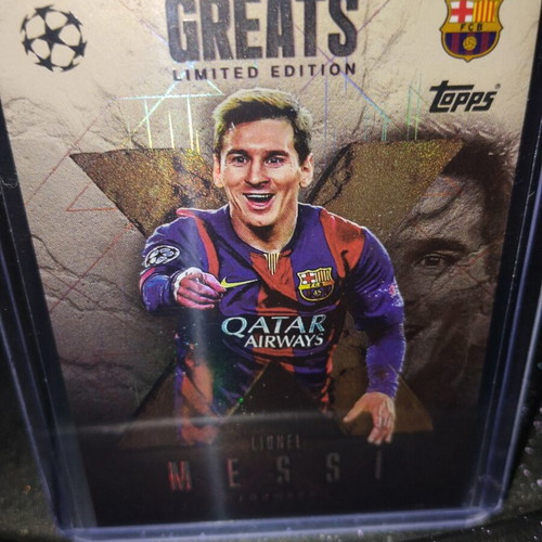 Lionel Messi Greats Limited Edition Match Attax card like new