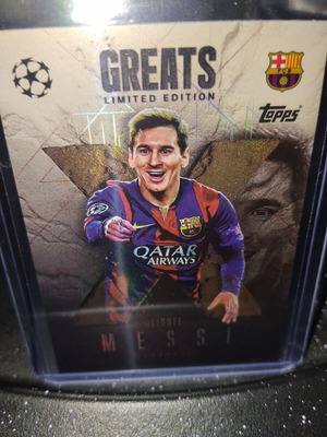 Lionel Messi Greats Limited Edition Match Attax card like new