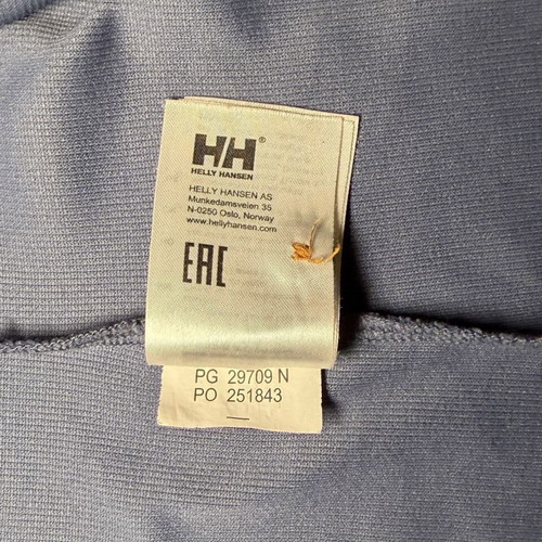 Helly Hansen Polo Shirt men's XL, used, steel blue with black collar
