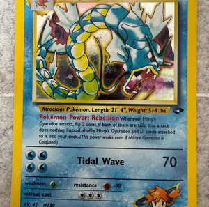 MISTY’S GYARADOS POKEMON GYM CHALLENGE TCG ENGLISH #13/132 SHINY/HOLO