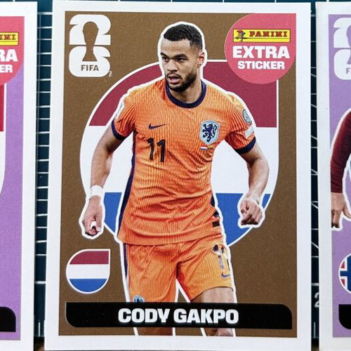 Panini World Cup 2026 Extra Stickers Haaland Pink, Salah Pink, Gapko Bronze