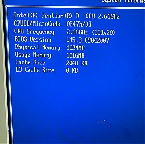 MSI 945GCM5 V2 s775 , Pentium D , 1GB DDR2 533 SK Hynix