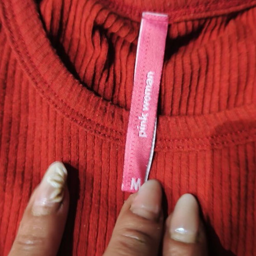 Bershka tops pack of 4 used, size S, beige and red