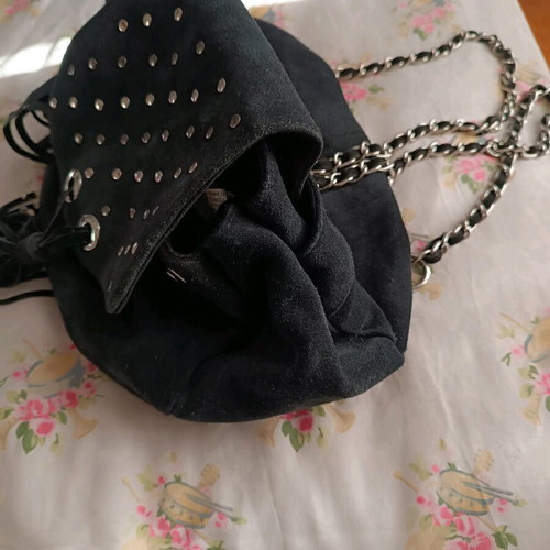 Suede leather backpack like new