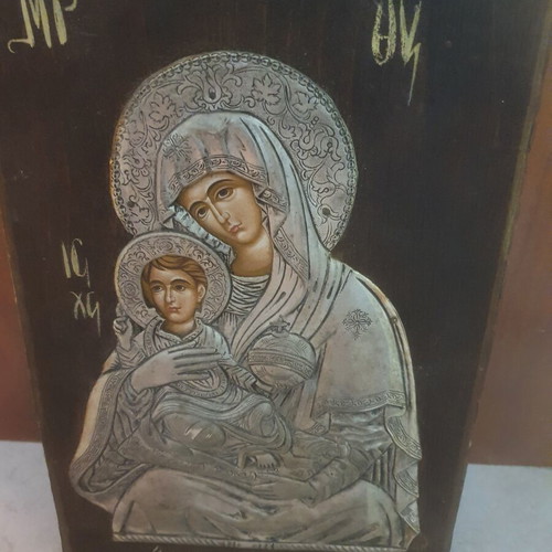 Icon of Panagia Vrefokratoussa used, wooden frame, unique piece