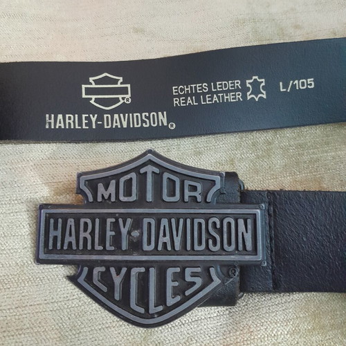 Harley Davidson motorcycle belt used, genuine leather