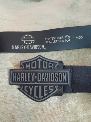 Harley Davidson motorcycle belt used, genuine leather