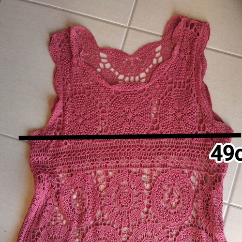 Bordeaux knitted blouse with asymmetric hem used