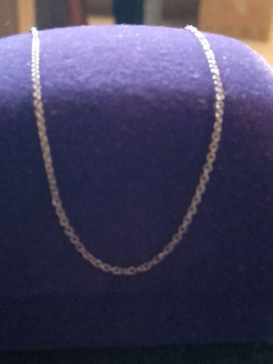 9 Carat White Gold Chain