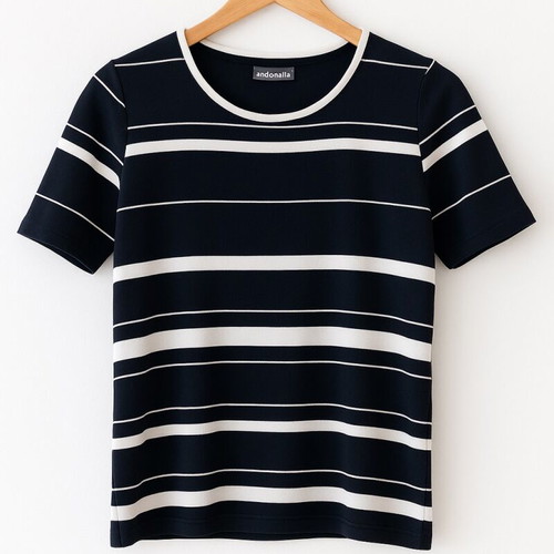 Antonella striped black and white blouse like new, summer style