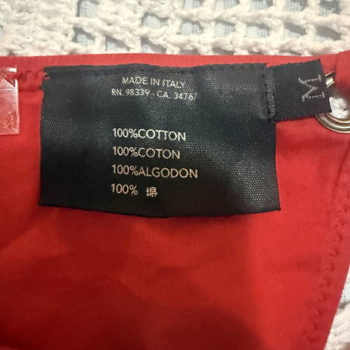 Prada bikini new, red, cotton