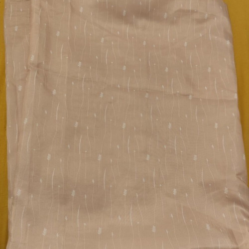 Shower curtain used with rings in powder pink shade 1.50 x 2.00 m