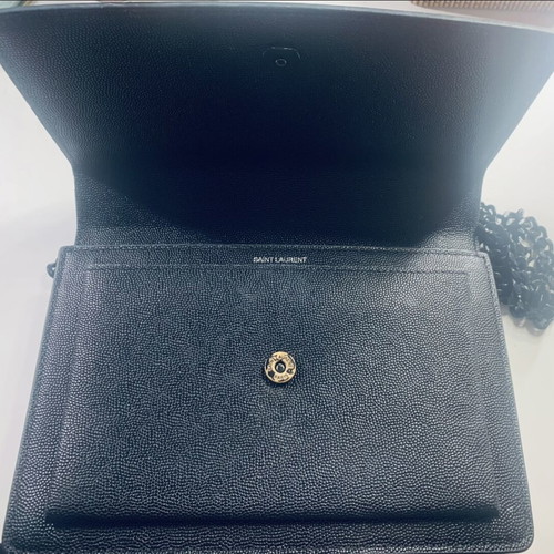 YSL shoulder bag used, full black