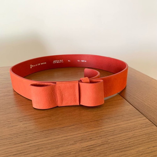 Paul & Joe sister leather belt like new, burnt red-coral