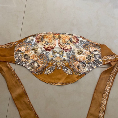 Strapless bandana top XS like new, boho vintage summer tied