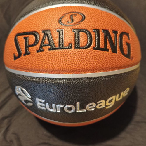 Spalding TF-1000 Legacy Official Game Ball new with 6 Panathinaikos player signatures
