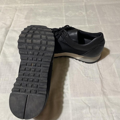 A.S. 98 men's leather sneakers like new, black