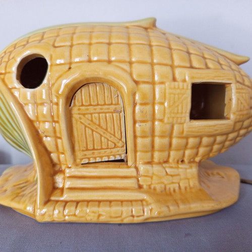 Ceramic Corn Lamp vintage, fully functional