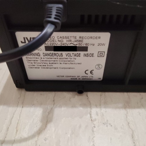 JVC HR J458 VHS VCR video player recorder used for repair