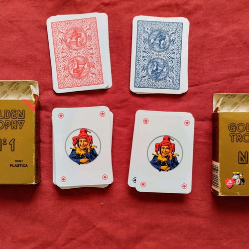Golden Trophy No1 playing cards set new