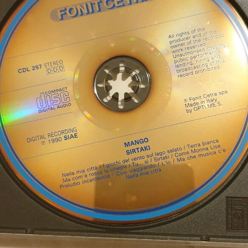Mango Sirtaki 1990 CD new