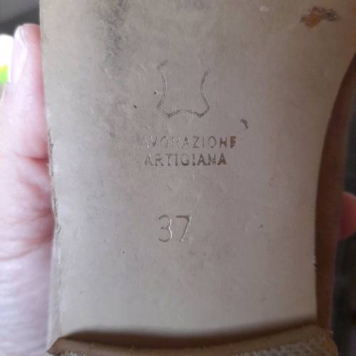 Just Prive ballerina shoes used, size 37, beige suede
