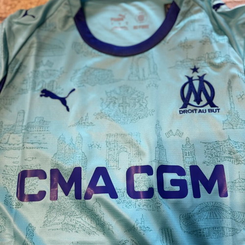 Olympique de Marseille football jersey new official replica, large