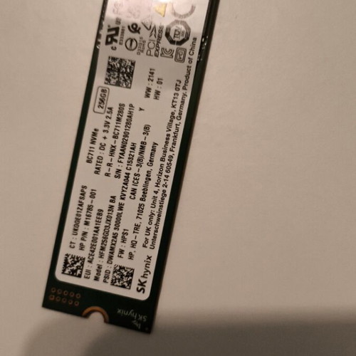 SK Hynix BC711 NVMe SSD 256GB used