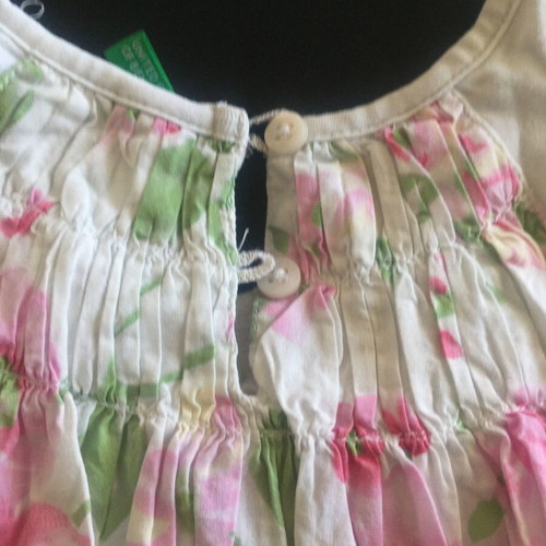 Benetton dress for girl 4 years old used, colorful cotton fabric