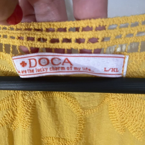Cotton kaftan with embroidery size L-XL new, yellow and orange