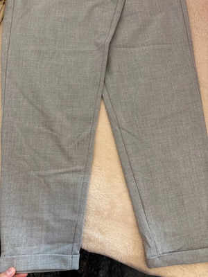 Pink Woman 3/4 fabric pants used, gray, size S