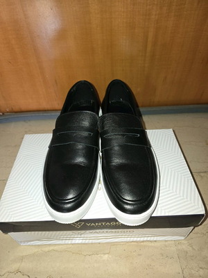 Vantaggio Loafer Shoes Size 43 New Black and White