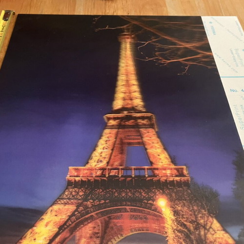 3D lenticular mini poster 25x35 cm, Eiffel Tower