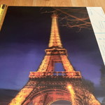 3D lenticular mini poster 25x35 cm, Eiffel Tower