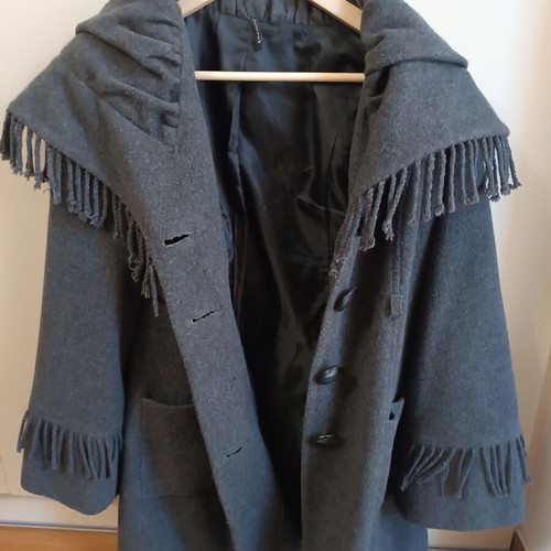 Naf Naf coat used, gray, size 38