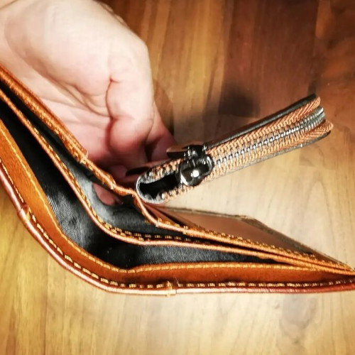 Men's RFID Wallet new, brown leather