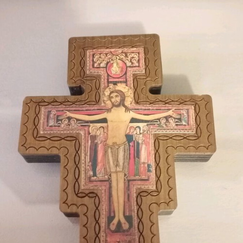 Wooden cross small, like new, 10x7 cm