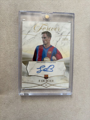 Topps Forever Barcelona κάρτα αυτόγραφη Frank de Boer Gold Marble 23/50 σαν καινούργιο