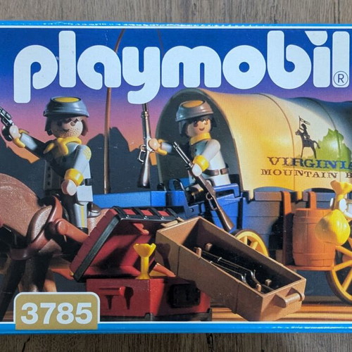 Playmobil Western 3785 South with Wagon set used, with box