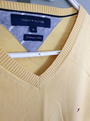 Tommy Hilfiger cotton shirt XL like new, yellow
