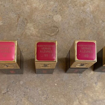 Yves Saint Laurent lip gloss used, pack of 7 pieces