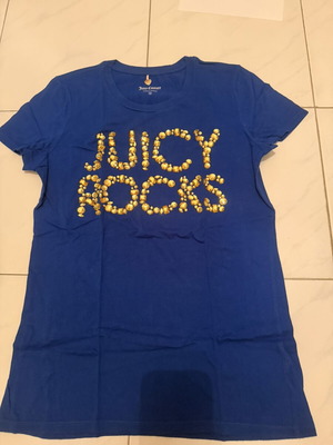 Juicy Couture T-shirt μπλε με κρύσταλλα νούμερο small σαν καινούργιο