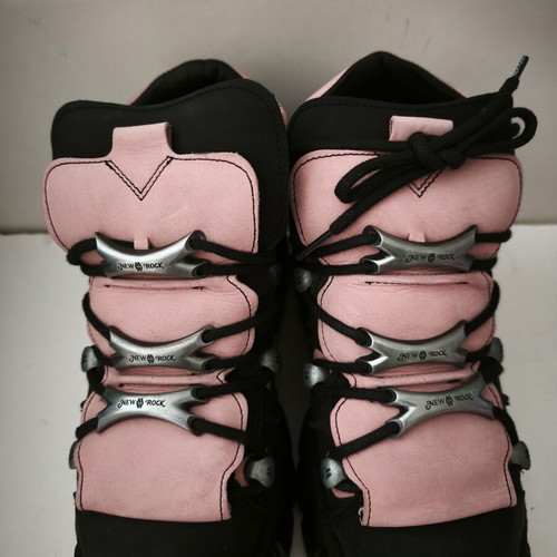 New Rock Nubuck sneakers size 41 black and pink new