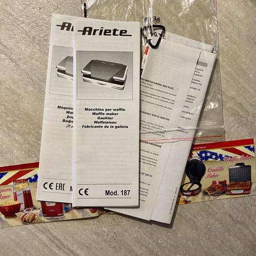 Ariete Waffle Maker waffle iron like new, Party Time series
