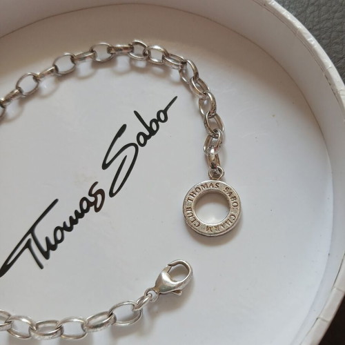 Thomas Sabo silver bracelet like new, 925 charm club