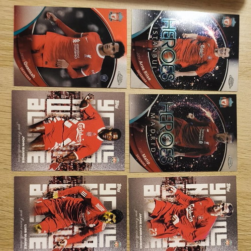 Liverpool team cards like new