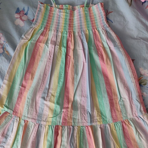 Girls' dress H&M colorful used, size 98-104 cm, 3-4 years