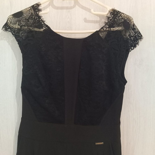Passager women's jumpsuit size 40 like new, black with lace